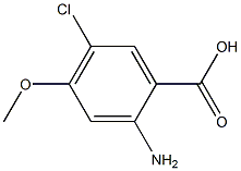 2-Amino-5-chloro-4-methoxy-benzoic acid CAS#: 79025-82-4