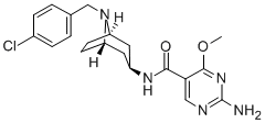 2-Amino-N-(8-(p-chlorobenzyl)-3-beta-nortropanyl)-4-methoxy-5-pyrimidi necarboxamide CAS#: 76351-84-3