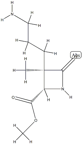 2-Azetidinecarboxylicacid,3-(3-aminopropyl)-3-methyl-4-oxo-,methylester,(2R,3S)-rel-(9CI) CAS#: 774525-13-2