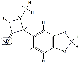 2-Azetidinone,3-(1,3-benzodioxol-5-yl)-4-methyl-(9CI) CAS#: 777885-29-7