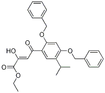 2-Butenoic acid, 2-hydroxy-4-[5-(1-Methylethyl)-2,4-bis(phenylMethoxy)phenyl]-4-oxo-, ethyl ester CAS#: 747414-19-3