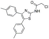 2-CHLORO-N-(4,5-DI-P-TOLYL-THIAZOL-2-YL)-ACETAMIDE CAS#: 726157-04-6