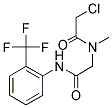 2-CHLORO-N-METHYL-N-(2-OXO-2-[[2-(TRIFLUOROMETHYL)PHENYL]AMINO]ETHYL)ACETAMIDE CAS#: 744227-38-1