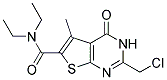 2-(CHLOROMETHYL)-N,N-DIETHYL-5-METHYL-4-OXO-3,4-DIHYDROTHIENO[2,3-D]PYRIMIDINE-6-CARBOXAMIDE CAS#: 733030-55-2
