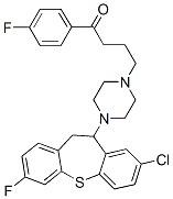 2-Chloro-7-fluoro-11-[4-[3-(4-fluorobenzoyl)propyl]piperazino]-10,11-dihydrodibenzo[b,f]thiepin CAS#: 77795-81-4