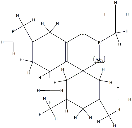 2-Ethyl-5,6,7,8-tetrahydro-3',3',5,5',7,7-hexamethylspiro[4H-1,3,2-benzodioxaborin-4,1'-cyclohexane] CAS#: 74421-12-8