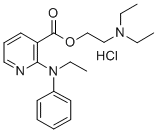2-(Ethylphenylamino)-3-pyridinecarboxylic acid 2-(diethylamino)ethyl e ster hydrochloride CAS#: 75449-68-2