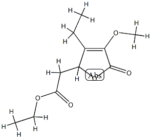 2-Furanaceticacid,3-ethyl-2,5-dihydro-4-methoxy-5-oxo-,ethylester,rel-(+)-(9CI) CAS#: 794567-86-5
