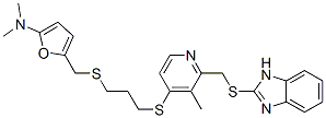 2-Furanamine,  5-[[[3-[[2-[(1H-benzimidazol-2-ylthio)methyl]-3-methyl-4-pyridinyl]thio]propyl]thio]methyl]-N,N-dimethyl- CAS#: 759435-85-3