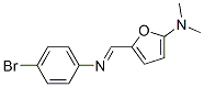 2-Furanamine,  5-[[(4-bromophenyl)imino]methyl]-N,N-dimethyl- CAS#: 748070-46-4