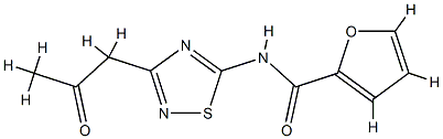 2-Furancarboxamide,N-[3-(2-oxopropyl)-1,2,4-thiadiazol-5-yl]-(9CI) CAS#: 743472-93-7