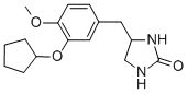 2-Imidazolidinone, 4-((3-(cyclopentyloxy)-4-methoxyphenyl)methyl)- CAS#: 75614-09-4
