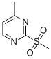 2-METHANESULFONYL-4-METHYL-PYRIMIDINE CAS#: 77166-01-9