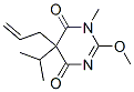 2-Methoxy-1-methyl-5-isopropyl-5-(2-propenyl)-4,6(1H,5H)-pyrimidinedione CAS#: 72360-97-5