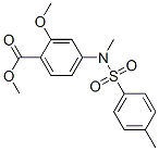 2-Methoxy-4-[methyl(p-tolylsulfonyl)amino]benzoic acid methyl ester CAS#: 78784-42-6