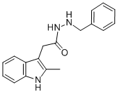 2-Methyl-1H-indole-3-acetic acid 2-(phenylmethyl)hydrazide CAS#: 78123-16-7