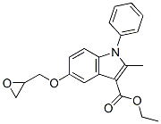 2-Methyl-5-oxiranylmethoxy-1-phenyl-1H-indole-3-carboxylic acid ethyl ester CAS#: 76410-18-9