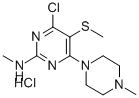 2-Methylamino-4-N-methylpiperazino-5-methylthio-6-chloropyrimidine hyd rochloride CAS#: 74039-21-7