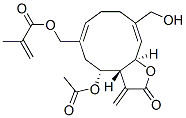 2-Methylpropenoic acid [[(3aR,4R,6Z,10E,11aR)-4-acetoxy-2,3,3a,4,5,8,9,11a-octahydro-10-hydroxymethyl-3-methylene-2-oxocyclodeca[b]furan-6-yl]methyl] ester CAS#: 75683-56-6