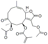 2-Methylpropenoic acid [(4S,6R,10E,11aR)-6-acetoxy-3-acetoxymethyl-2,4,5,6,7,8,9,11a-octahydro-6,10-dimethyl-2,7-dioxocyclodeca[b]furan-4-yl] ester CAS#: 79404-44-7