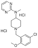 2-(N-(1-(5-Chloro-2-methoxybenzyl)-4-piperidyl)methylamino)pyrimidine dihydrochloride CAS#: 76167-81-2