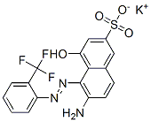 2-Naphthalenesulfonic acid, 6-amino-4-hydroxy-5-[[2-( trifluoromethyl)phenyl]azo]-, monopotassium salt CAS#: 77847-21-3