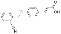 2-PROPENOIC ACID, 3-[4-[(2-CYANOPHENYL)METHOXY]PHENYL]- CAS#: 723246-97-7