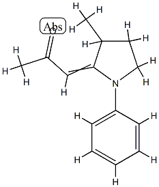 2-Propanone,1-(3-methyl-1-phenyl-2-pyrrolidinylidene)-(9CI) CAS#: 775317-96-9