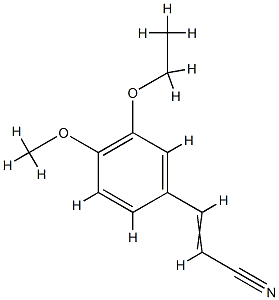 2-Propenenitrile,3-(3-ethoxy-4-methoxyphenyl)-(9CI) CAS#: 757962-43-9