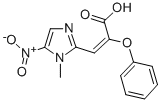 2-Propenoic acid, 3-(1-methyl-5-nitro-1H-imidazol-2-yl)-2-phenoxy- CAS#: 74550-88-2