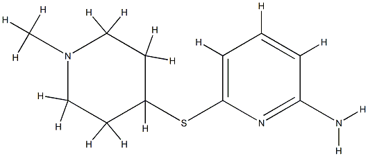 2-Pyridinamine,6-[(1-methyl-4-piperidinyl)thio]-(9CI) CAS#: 790672-00-3
