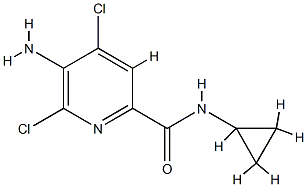 2-Pyridinecarboxamide,5-amino-4,6-dichloro-N-cyclopropyl-(9CI) CAS#: 784143-94-8