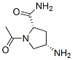 2-Pyrrolidinecarboxamide, 1-acetyl-4-amino-, (2S,4S)- (9CI) CAS#: 702679-96-7