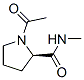 2-Pyrrolidinecarboxamide,1-acetyl-N-methyl-,(R)-(9CI) CAS#: 73462-80-3