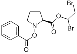 2-Pyrrolidinecarboxylic acid, 1-hydroxy-, 1,2-dibromoethyl ester, benz oate, L- CAS#: 74039-33-1