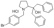 2-Pyrrolidinemethanol, alpha,alpha-bis(phenylmethyl)-1-((bromophenyl)m ethyl)-, hydrochloride CAS#: 79808-79-0