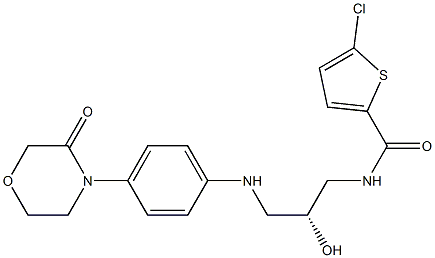 2-ThiophenecarboxaMide, 5-chloro-N-[(2R)-2-hydroxy-3-[[4-(3-oxo-4-Morpholinyl)phenyl]aMino]propyl]- CAS#: 721401-53-2