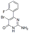 2-amino-5-bromo-6-(2-fluorophenyl)-4(3H)pyrimidinone CAS#: 74602-56-5