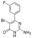 2-amino-5-bromo-6-(3-fluorophenyl)-4(3H)pyrimidinone CAS#: 74602-59-8