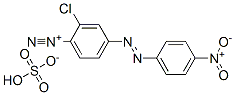 2-chloro-4-[(4-nitrophenyl)azo]benzenediazonium hydrogen sulphate CAS#: 72845-90-0