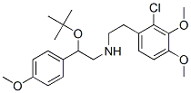 2-chloro-N-[2-(1,1-dimethylethoxy)-2-(4-methoxyphenyl)ethyl]-3,4-dimethoxyphenethylamine CAS#: 75306-60-4