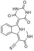 2-cyano-2-[2,3-dihydro-3-(tetrahydro-2,4,6-trioxo-5(2H)-pyrimidinylidene)-1H-isoindol-1-ylidene]-N-methylacetamide CAS#: 76199-85-4