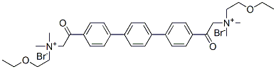 2-ethoxyethyl-[2-[4-[4-[4-[2-(2-ethoxyethyl-dimethyl-ammonio)acetyl]ph enyl]phenyl]phenyl]-2-oxo-ethyl]-dimethyl-azanium dibromide CAS#: 73206-30-1