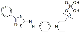 [2-[ethyl[4-[(3-phenyl-1,2,4-thiadiazol-5-yl)azo]phenyl]amino]ethyl]trimethylammonium dihydrogen phosphate CAS#: 72906-39-9