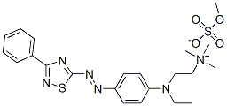 [2-[ethyl[4-[(3-phenyl-1,2,4-thiadiazol-5-yl)azo]phenyl]amino]ethyl]trimethylammonium methyl sulphate CAS#: 72906-38-8