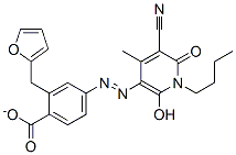 2-furanylmethyl 4-[(1-butyl-5-cyano-1,6-dihydro-2-hydroxy-4-methyl-6-oxopyridin-3-yl)azo]benzoate CAS#: 77154-18-8