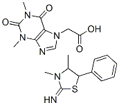 2-imino-3,4-dimethyl-5-phenylthiazolidine theophyllin-7-ylacetate CAS#: 74347-30-1