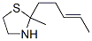2-methyl-2-[(E)-pent-3-enyl]thiazolidine CAS#: 75606-57-4
