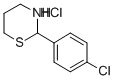 2-(p-Chlorophenyl)tetrahydro-2H-1,3-thiazine hydrochloride CAS#: 79128-44-2
