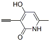 2(1H)-Pyridinone, 3-ethynyl-4-hydroxy-6-methyl- (9CI) CAS#: 74697-15-7